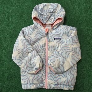 Patagonia reversible down beluga Whale Coat Jacket 3T